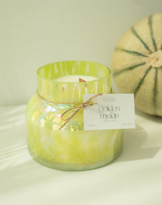 Candle Lamp Golden Melon