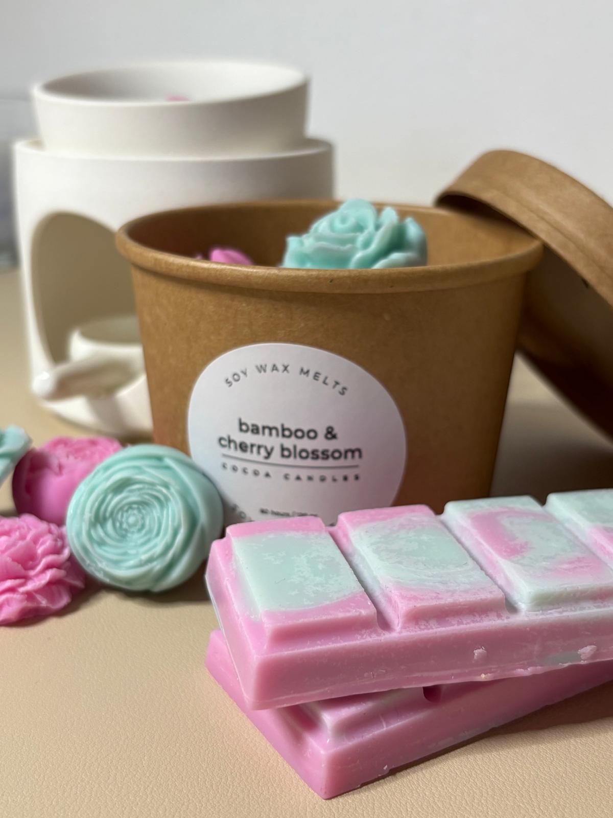 Wax melts cajita flores- bamboo & cherry blossom