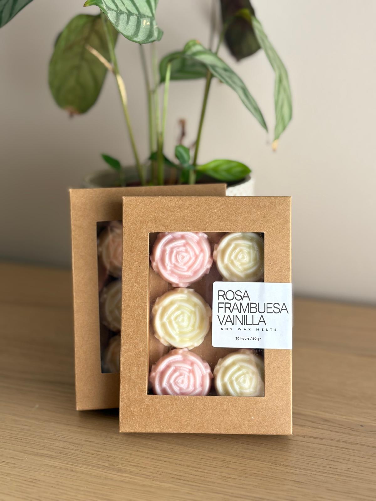 Wax melts rosas-frambuesa vainilla/ rosa