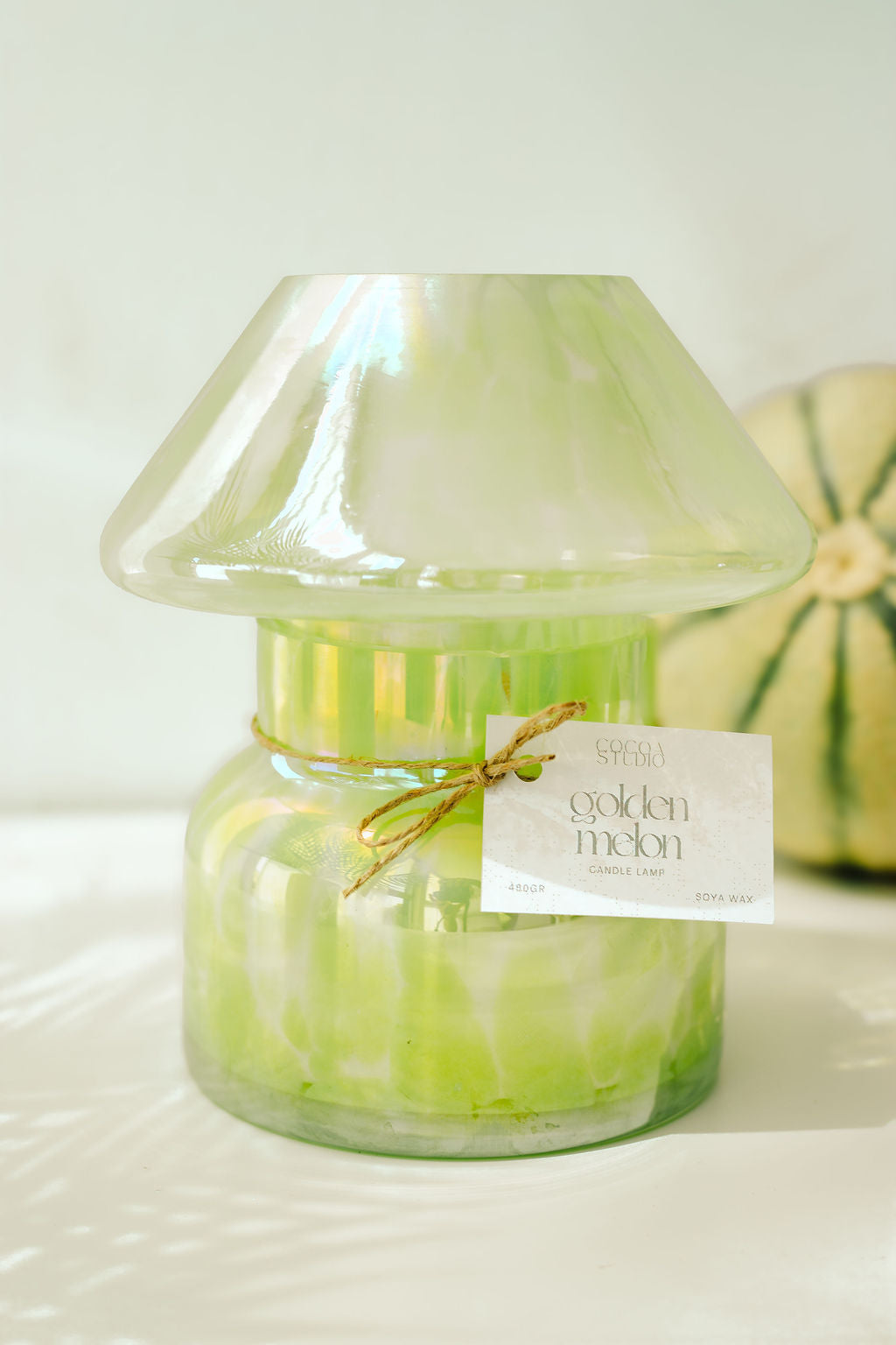Candle Lamp Golden Melon