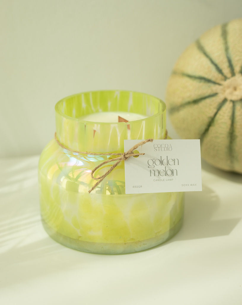 Candle Lamp Golden Melon