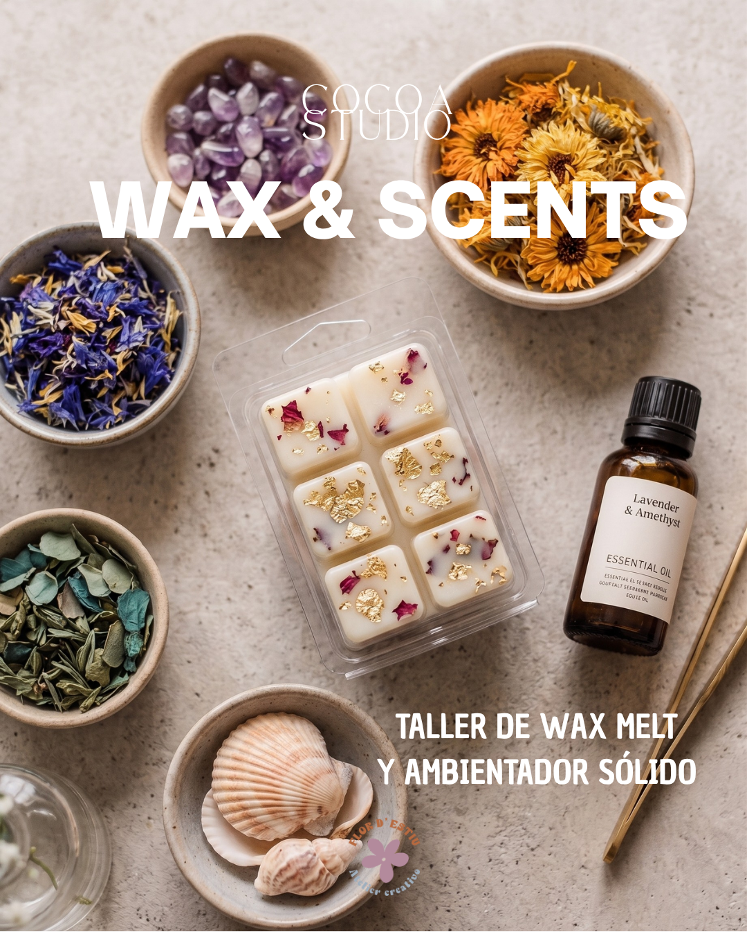 Taller de wax melt y ambientador sólido
