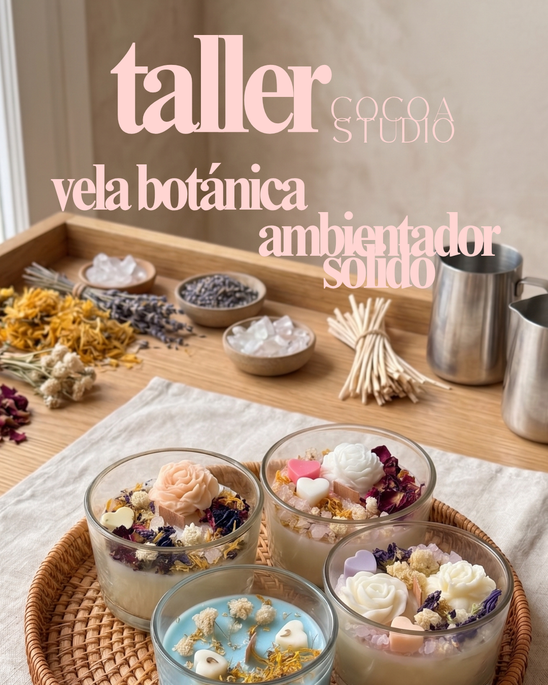 Taller de vela y ambientador sólido